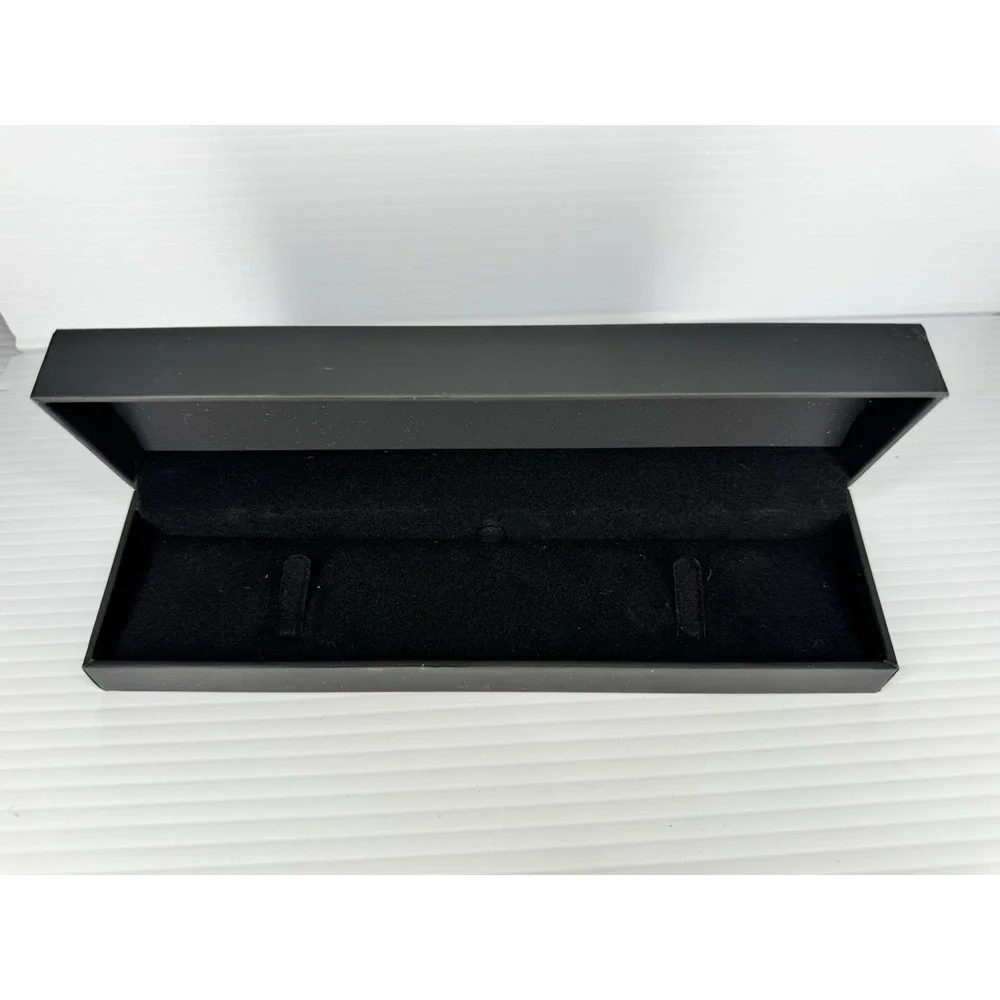 KAY Black Rectangle Velvet Lined Bracelet Jewelry Box 9x2x2 in 1-Piece